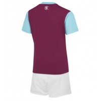 Camisa de Futebol Burnley Equipamento Principal Infantil 2024-25 Manga Curta (+ Calças curtas)